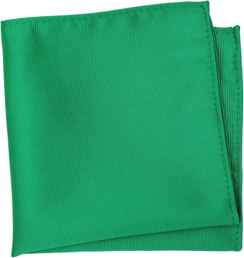 ZENXUS Regular Tie and Pocket Square for Men, Solid Color Necktie Set, 3.2 inch Standard Width - Image 4